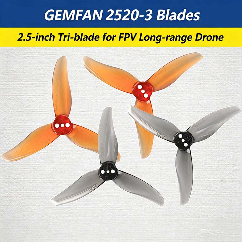 Gemfan Hurricane 2520-3 2.5-in - Fpv Drone Propeller recension och pris