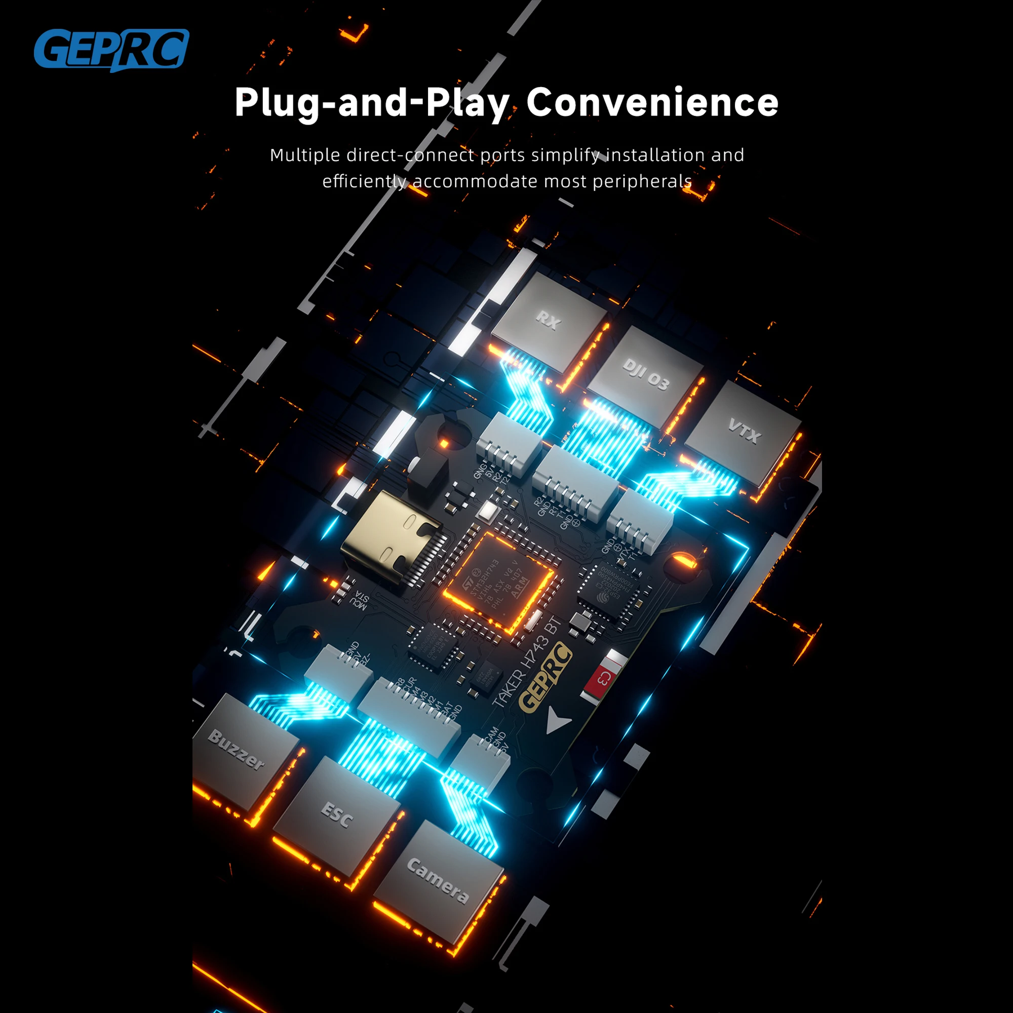 GEPRC TAKER H743 BT 32Bit 65A  - Fpv Drone Flight Controller recension och pris